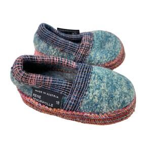 Reine Schurwolle 18 EU 2.5 Toddler US 100% Wool Slippers Made in Austria